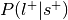 P(l^{+}|s^{+})