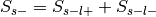 S_{s-} = S_{s-l+} + S_{s-l-}