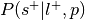 P(s^{+}|l^{+}, p)