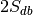 2S_{db}